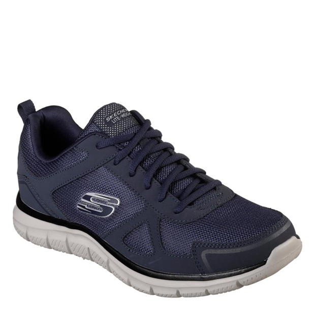 Navy - Skechers - Lace Up Jogger W Memory Foam Low-Top Trainers Mens