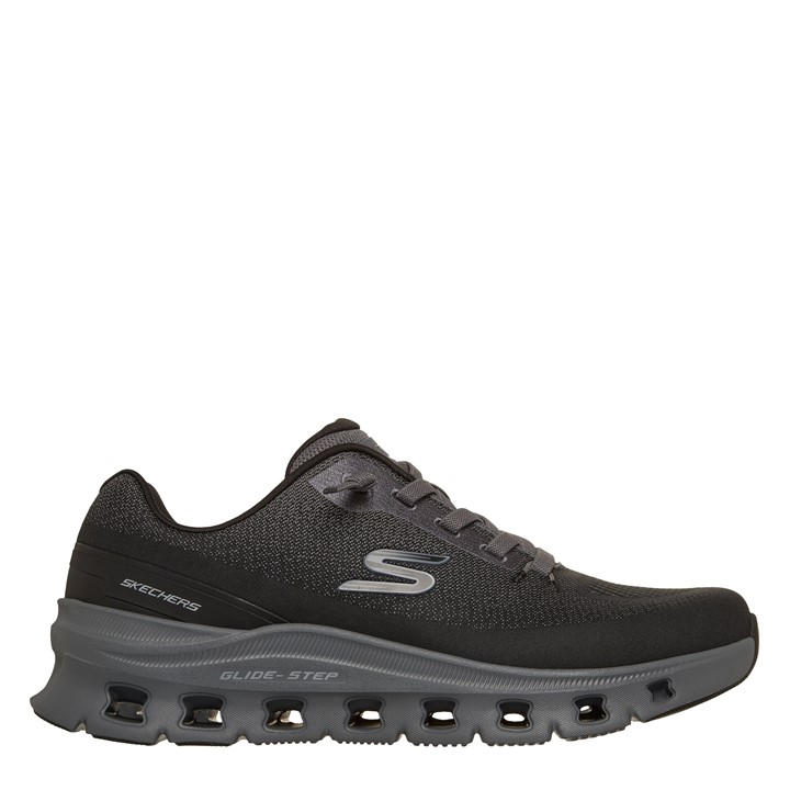 Skechers Men's Black Casual Low-Top Trainers in Size 9, Sports Direct