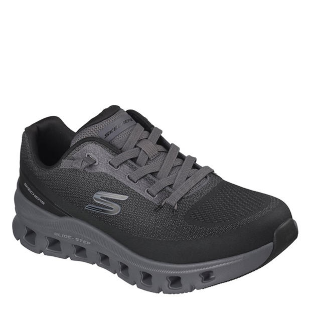 Black/Charcoal - Skechers - Men's Casual Low-Top Trainers