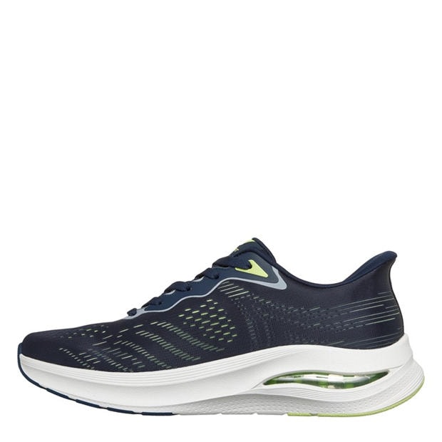 Navy/Lime - Skechers - Men's Casual Low-Top Trainers