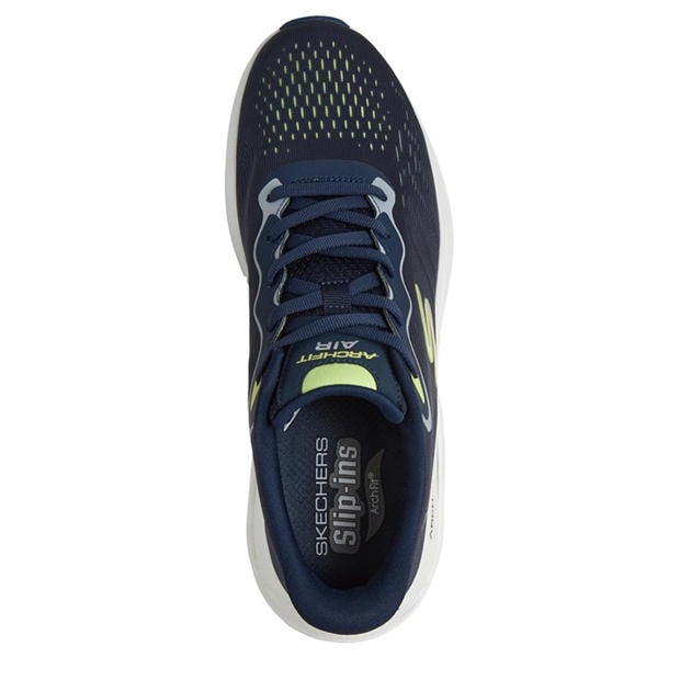 Navy/Lime - Skechers - Men's Casual Low-Top Trainers