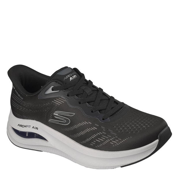 Black/Grey - Skechers - Men's Casual Low-Top Trainers