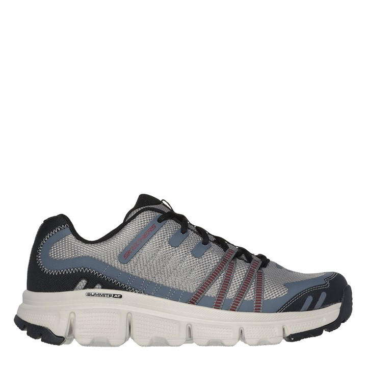 Skechers Men's Grey Casual Low-Top Trainers in Size 6.5, Sports Direct