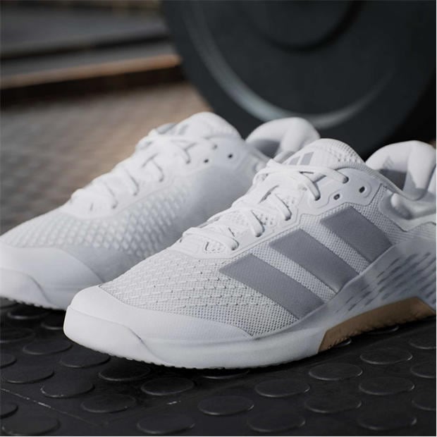 White/Silver - adidas - Dropset 4 PWR Training Shoes Mens