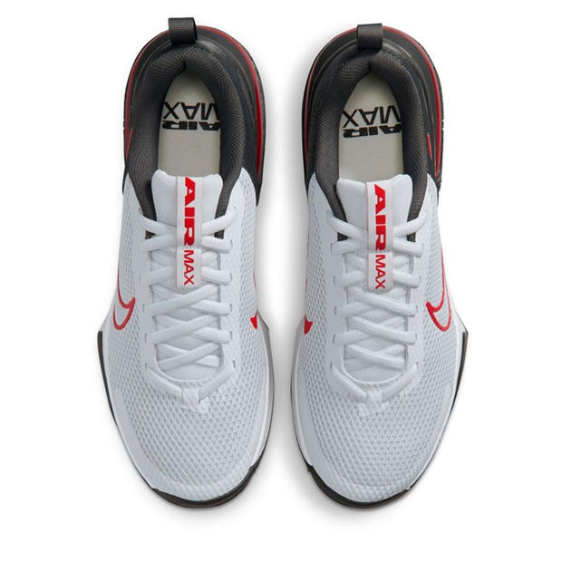 Grey/Red - Nike - Air Max Alpha Trainer 6 Mens Workout Shoes