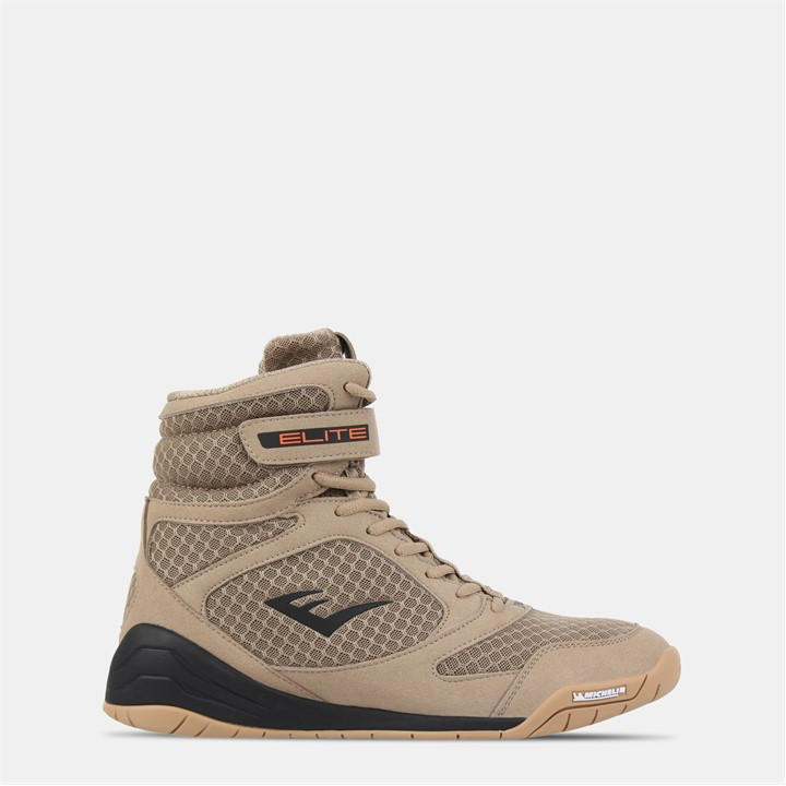 Everlast Men's Beige Pro Elite Boxing Boots in Size 10, Sports Direct