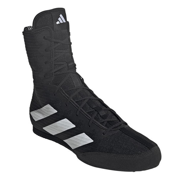 Blk/Wht/Blk - adidas - Men's Box Hog 4 Hi-Cut Boxing Boots