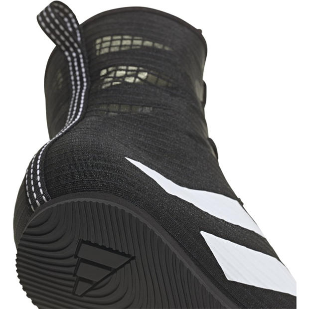 Blk/Wht/Blk - adidas - Men's Box Hog 4 Hi-Cut Boxing Boots