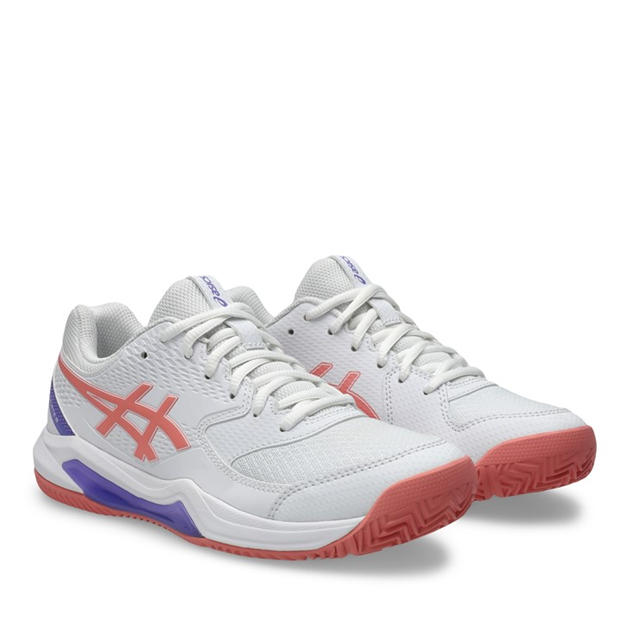 White/Pink - Asics - Asics Gel-Dedicate 8 Padel Trainers Womens