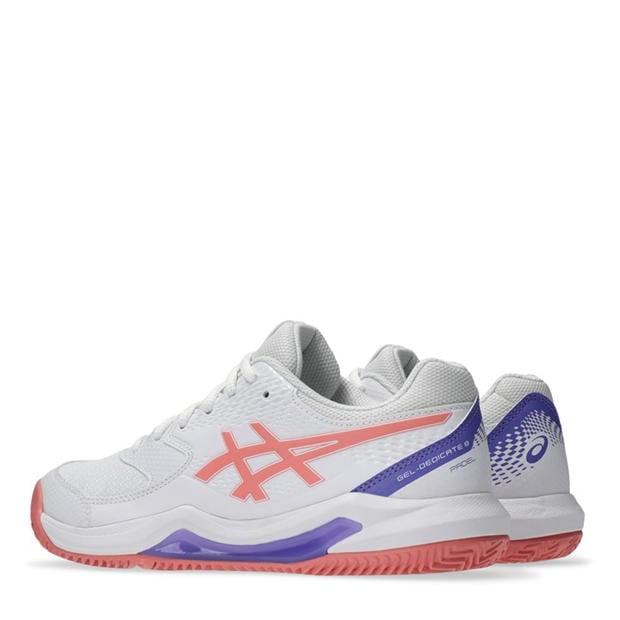 White/Pink - Asics - Asics Gel-Dedicate 8 Padel Trainers Womens