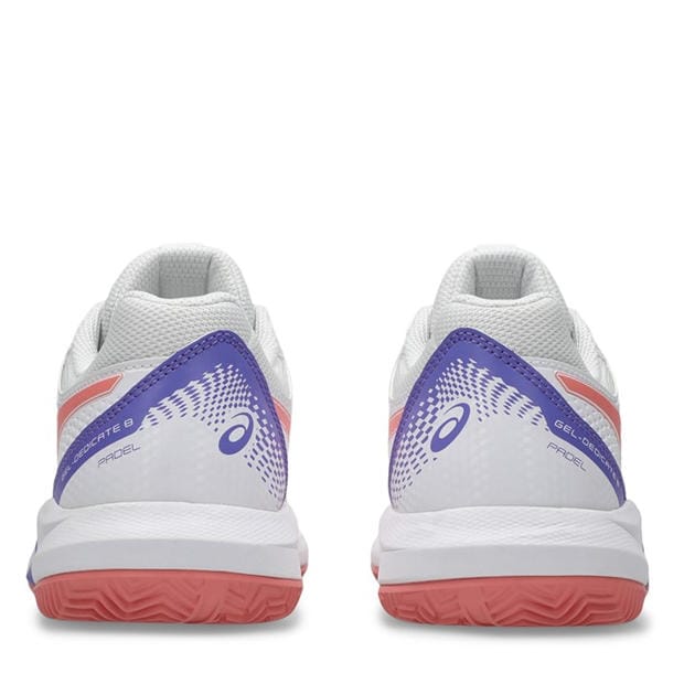 White/Pink - Asics - Asics Gel-Dedicate 8 Padel Trainers Womens