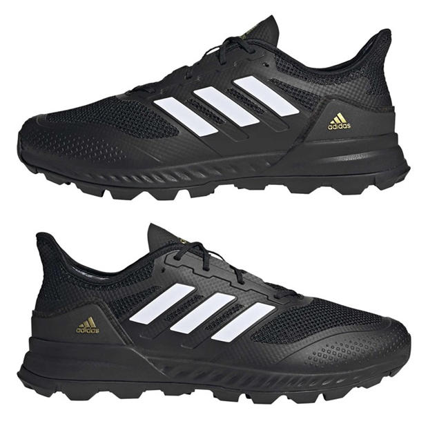Black - adidas - Adults' adipower Hockey 2.1 Astro Shoes