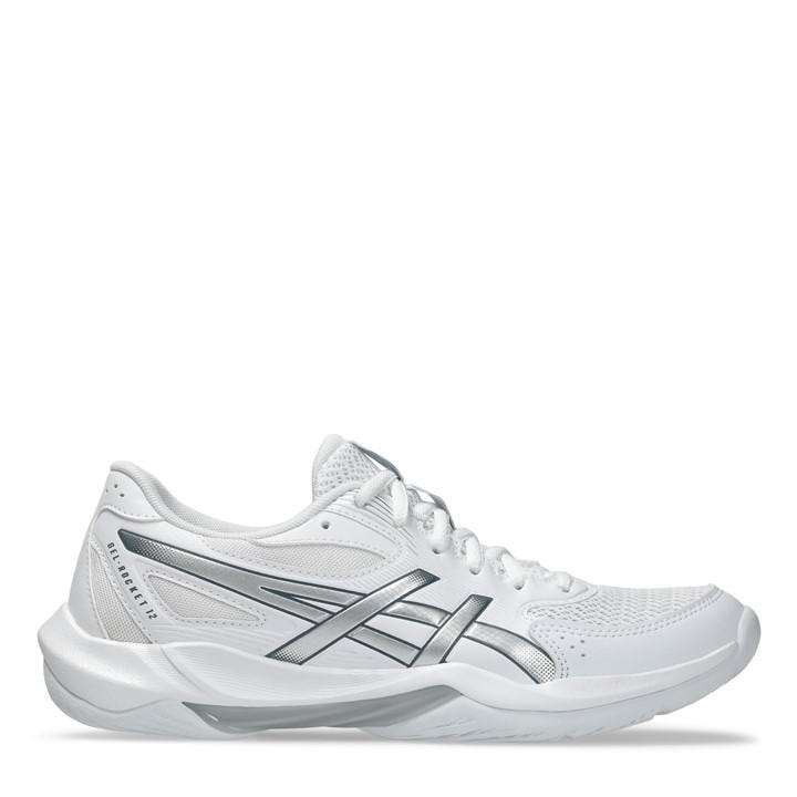 Asics Women's White Gel-Rocket 12 Netball Shoes in Size 6, Sports Direct