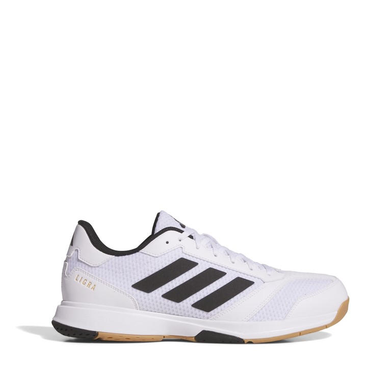 Adidas Men's White Ligra 8 Indoor Shoes Size 7