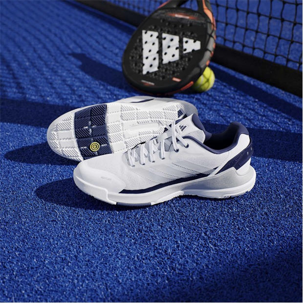 White/Slvr/Blue - adidas - Men's Padel Trainers