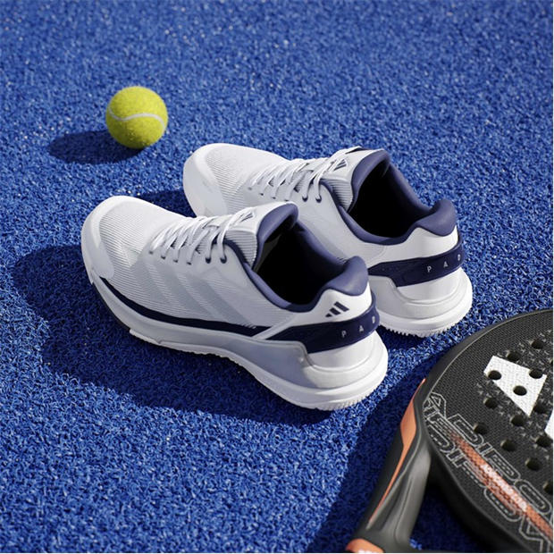 White/Slvr/Blue - adidas - Men's Padel Trainers