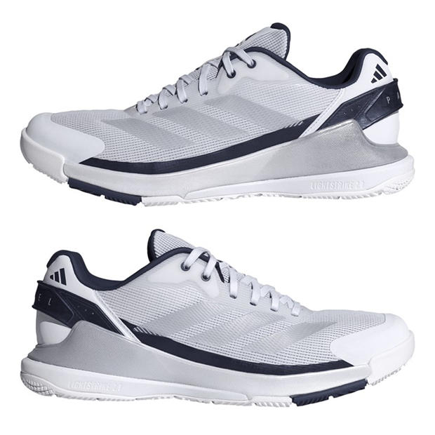 White/Slvr/Blue - adidas - Men's Padel Trainers