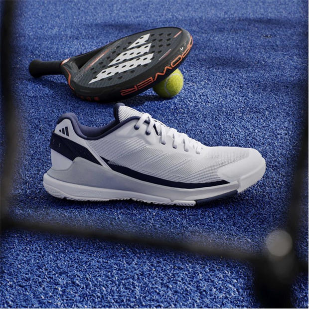 White/Slvr/Blue - adidas - Men's Padel Trainers
