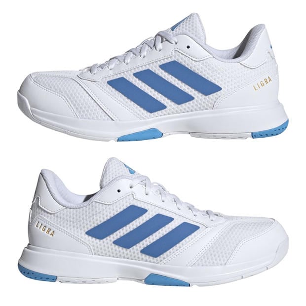 White/Blue - adidas - Men's Squash Shoes