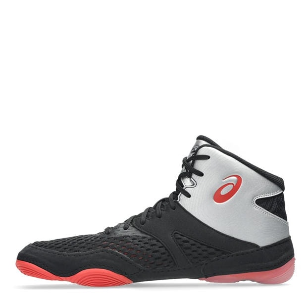 Black/Red - Asics - Men's Split El Mid Cut Boxing Boot