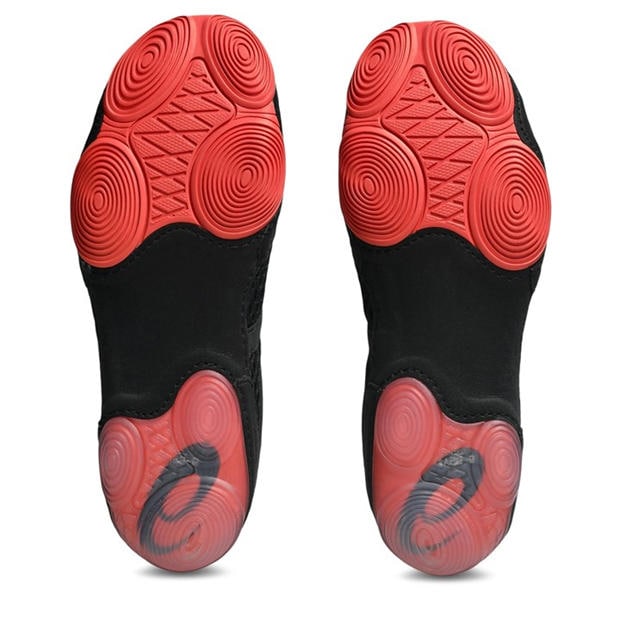 Black/Red - Asics - Men's Split El Mid Cut Boxing Boot