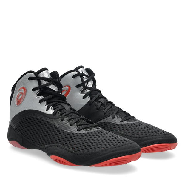 Black/Red - Asics - Men's Split El Mid Cut Boxing Boot