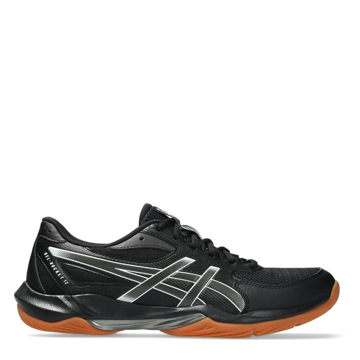 Asics Men's Black Gel Rocket Handball Trainers in Size 8, Sports Direct
