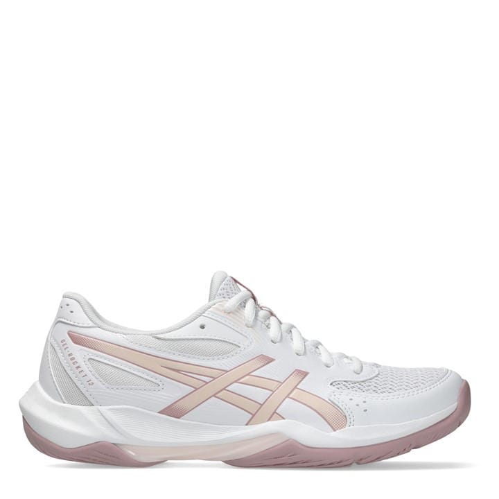 Asics Women's White Gel Rocket Netball Shoes in Size 7, Sports Direct