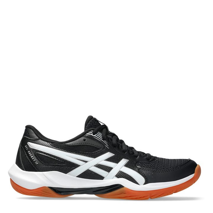 Asics Women's Black Gel Rocket Netball Shoes in Size 7, Sports Direct