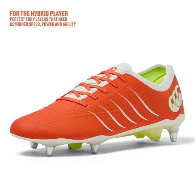 Tangerine - Canterbury - Phoenix 2 Elite Mens Soft Ground Rugby Boots