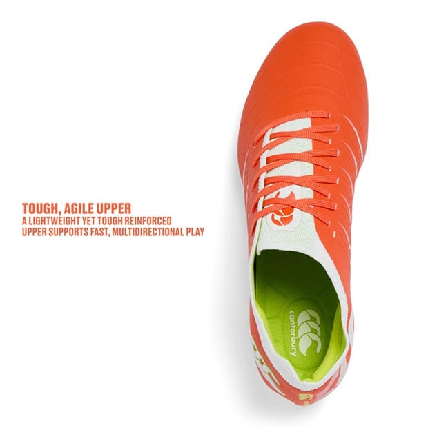 Tangerine - Canterbury - Phoenix 2 Elite Mens Soft Ground Rugby Boots