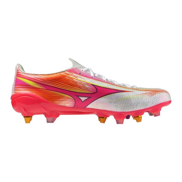 White/Purple - Mizuno - Mens Mizuno Alpha Elite Rugby Boots