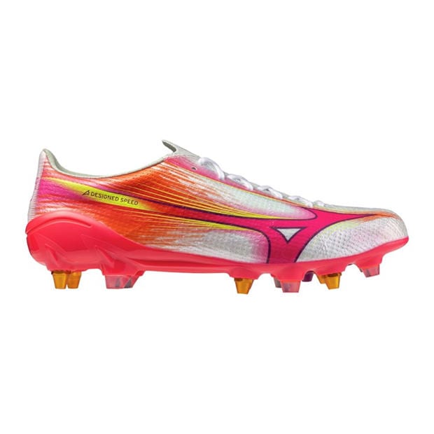 White/Purple - Mizuno - Mens Mizuno Alpha Elite Rugby Boots