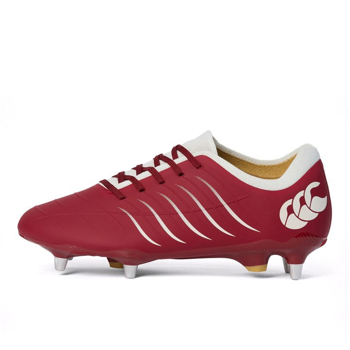 Canterbury Men's Red Phoenix 2 Pro Soft Ground Rugby Boots in Size 9, Sports Direct