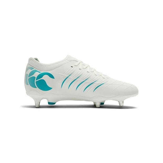 White - Canterbury - Phoenix 2 Pro Mens Soft Ground Rugby Boots