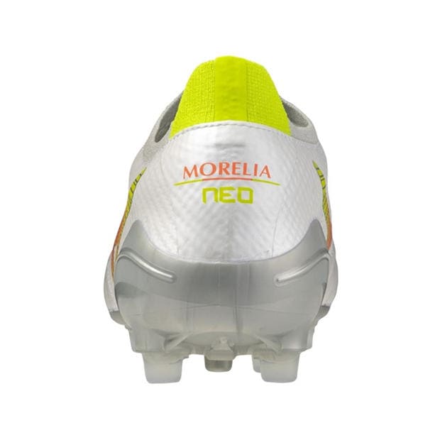 White/Lava - Mizuno - Mens Mizuno Morelia Neo V Elte Artifcial Grass Rugby Boots