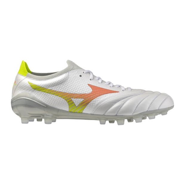 White/Lava - Mizuno - Mens Mizuno Morelia Neo V Elte Artifcial Grass Rugby Boots