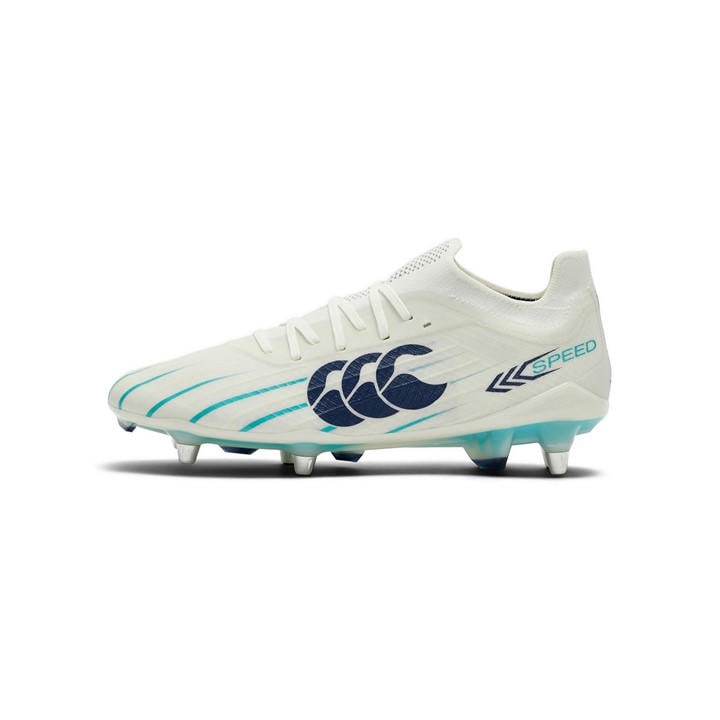 Canterbury Men's White Speed Rugby Boot in Size 10, Sports Direct