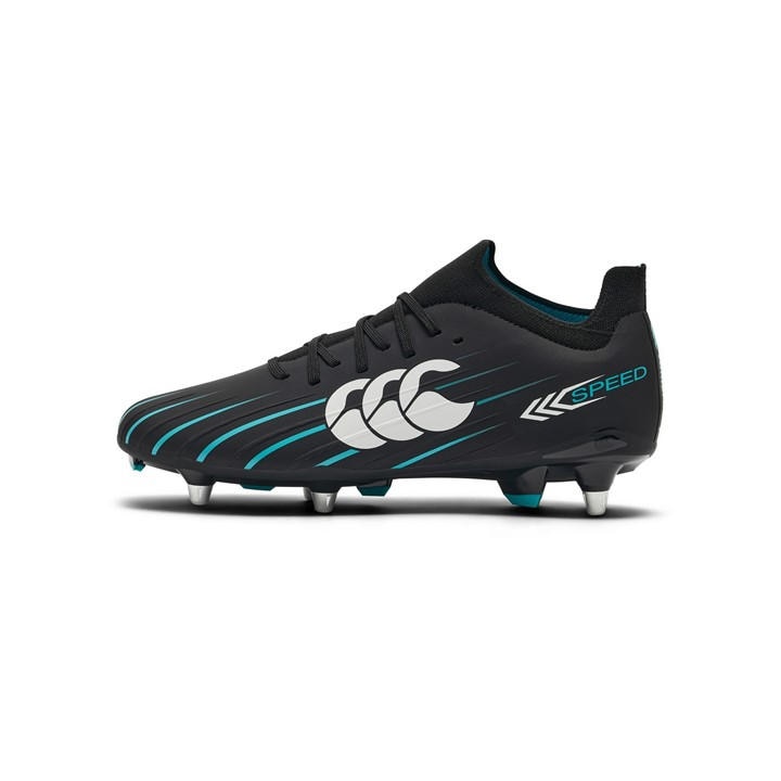 Canterbury Men's Black Speed Rugby Boot in Size 6, Sports Direct