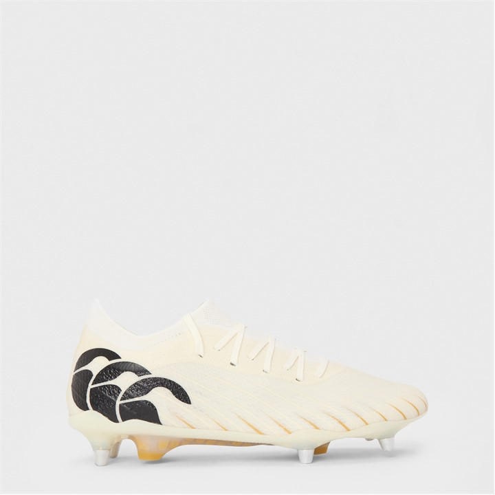 Canterbury Men's White Speed Elite Soft Ground Rugby Boots in Size 10.5, Sports Direct