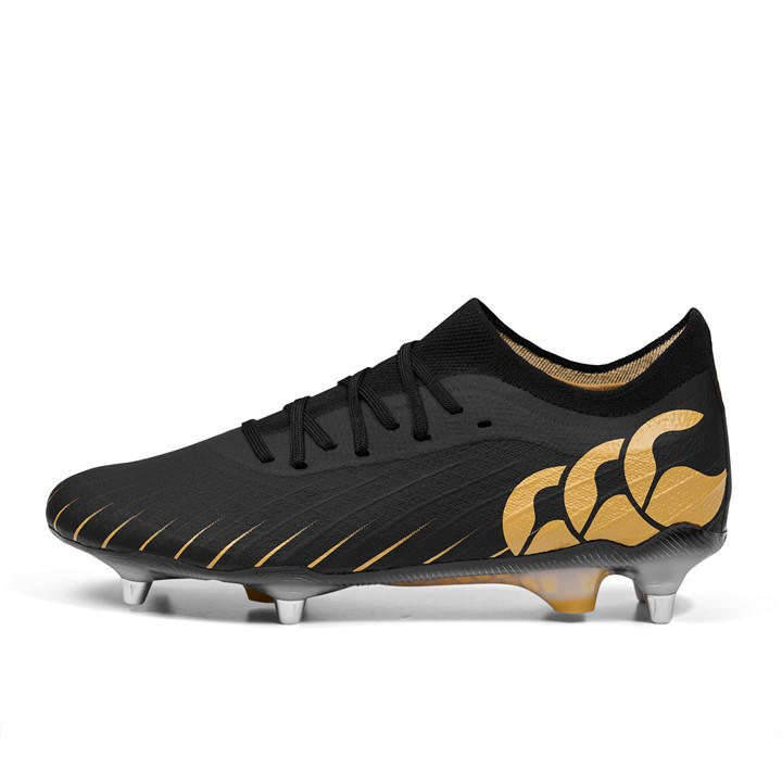 Canterbury Men's Black Speed Elite Soft Ground Rugby Boots in Size 13, Sports Direct