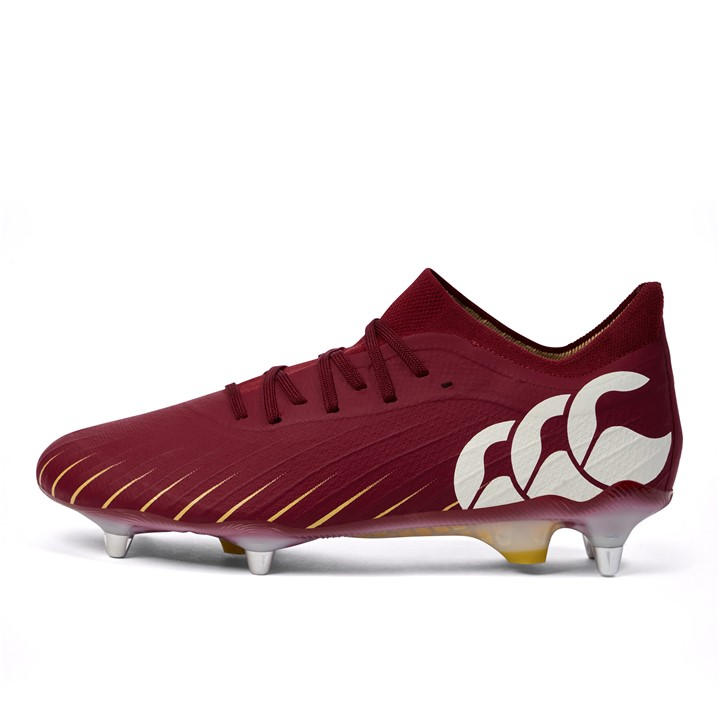 Canterbury Men's Red Speed Elite Soft Ground Rugby Boots in Size 12, Sports Direct