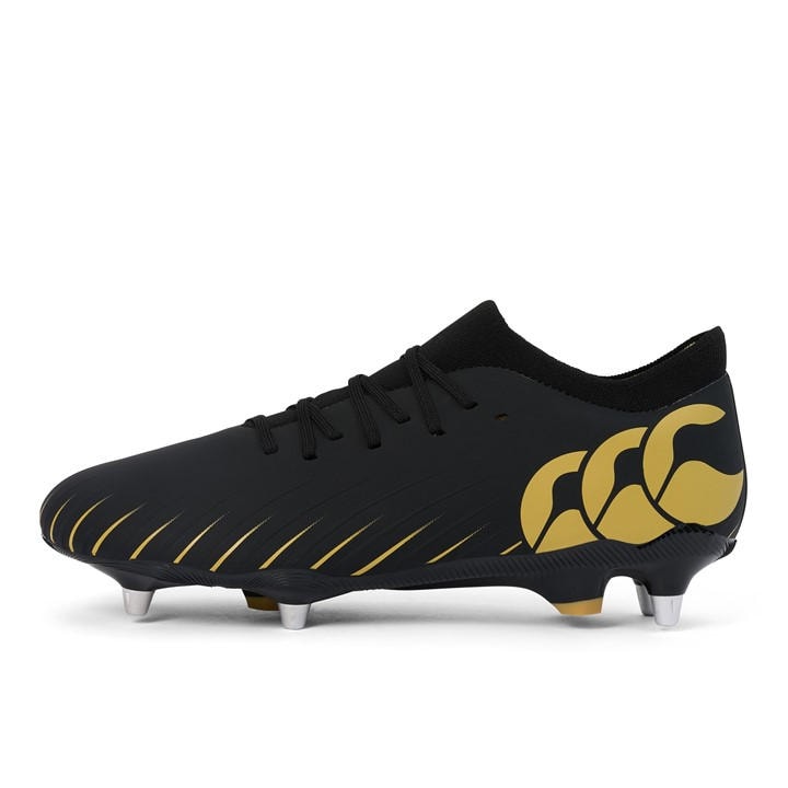 Canterbury Men's Black Speed Pro Soft Ground Rugby Boots in Size 10.5, Sports Direct