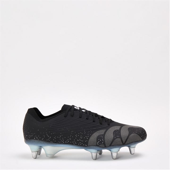 Canterbury Men's Black Stampede Groundbreak Elite Soft Ground Rugby Boots Size 9.5