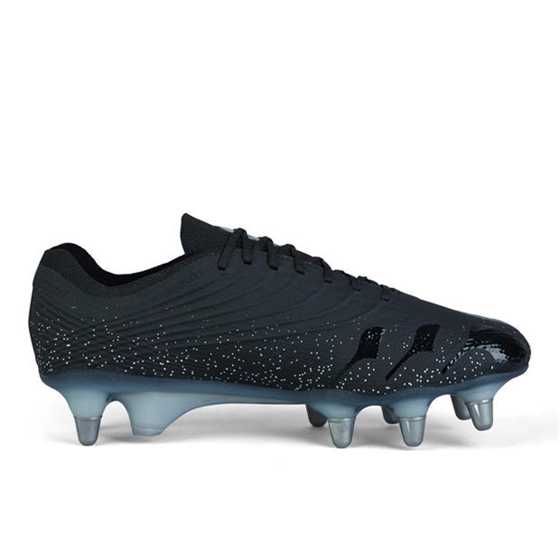 Black/silver - Canterbury - Stampede Groundbreak Elite Mens Soft Ground Rugby Boots