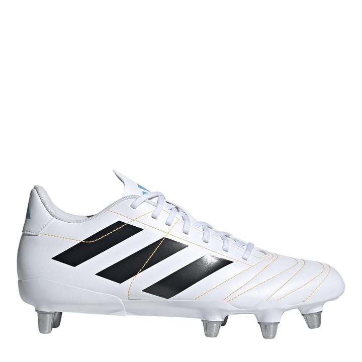 Adidas Men's White Kakari  Soft Ground Rugby Boots in Size 7, Sports Direct