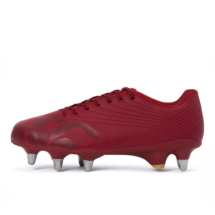 Canterbury Men's Red Stampede Groundbreak Pro Soft Ground Rugby Boots Size 10.5