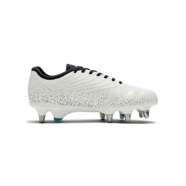 White - Canterbury - Stampede Groundbreak Pro Mens Soft Ground Rugby Boots