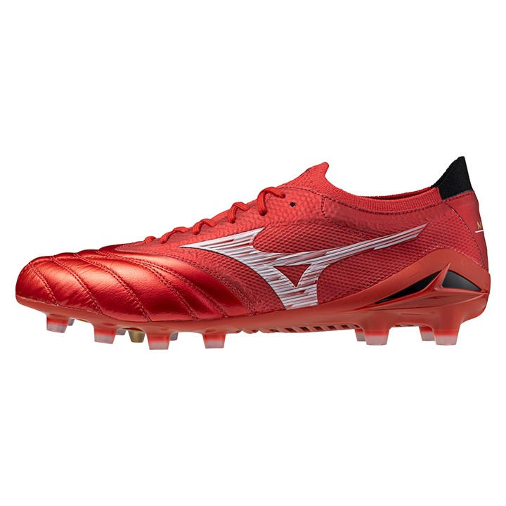 Mizuno Men's Red Morelia Neo Iv Beta  Firm Ground Rugby Boots in Size 11, Sports Direct