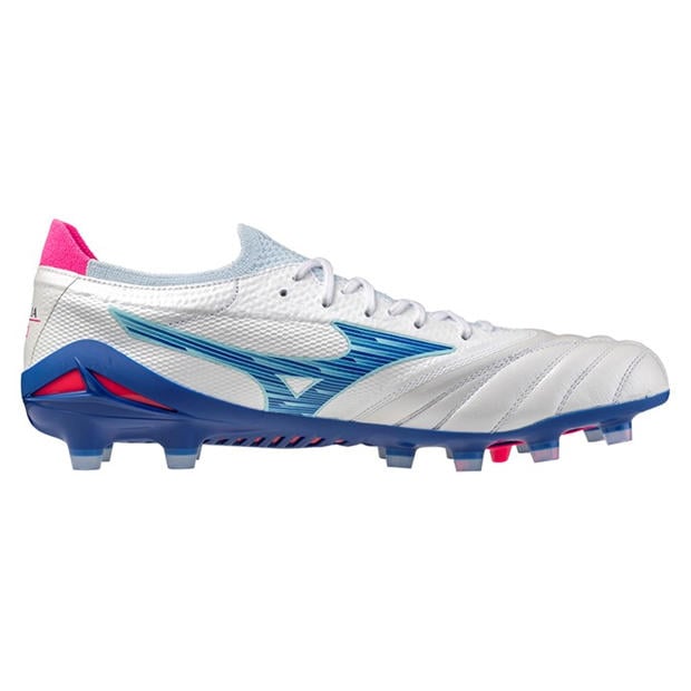 White/Turq/Pink - Mizuno - Morelia Neo IV Elite Adults Firm Ground Football Boots